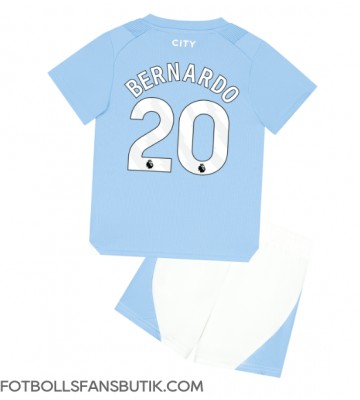 Manchester City Bernardo Silva #20 Replika Hemmatröja Barn 2023-24 Kortärmad (+ Korta byxor)